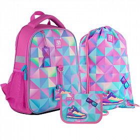 Шкільний ранець з пеналом та мішком Kite Education Cool girl SET_K21-555S-3 Шкільний ранець з пеналом та мішком Kite Education Cool girl SET_K21-555S-3