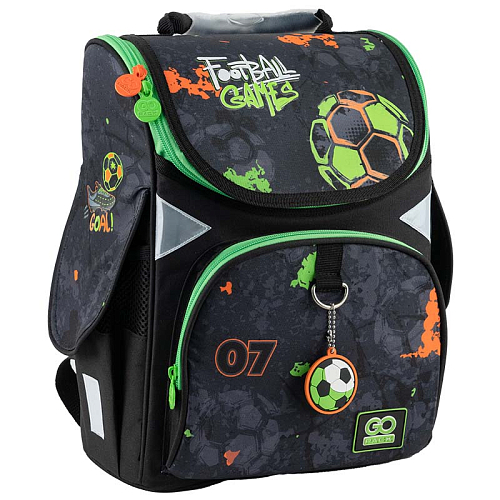 Ортопедичний рюкзак (ранець) до школи для хлопчика GoPack Education каркасний GO24-5001S-5 Football Game