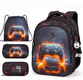 Шкільний ортопедичний рюкзак 3 в 1 для хлопчика School Standard 38х30х18 см з Джойстиком для першокласника (Full 150-38)