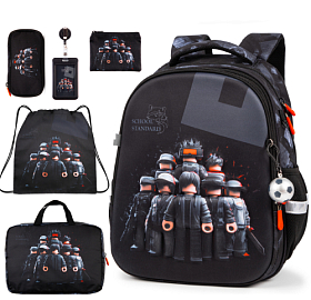 Шкільний ортопедичний рюкзак 6 в 1 для хлопчика School Standard 38х30х18 см Роблокс для молодших класів  (SET 170-81)