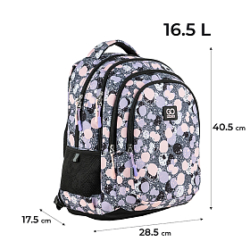 Шкільний рюкзак з ортопедичною спинкою для дівчинки GoPack Teens GO24-162M-4 Шкільний рюкзак з ортопедичною спинкою для дівчинки GoPack Teens GO24-162M-4
