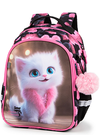 Ортопедичний рюкзак в школу для дівчинки School Standard з Котом 38х28х16 см для 1-4 класу (160-22)