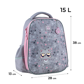 Шкільний рюкзак GoPack Education напівкаркасний GO24-165M-3 Meow Шкільний рюкзак GoPack Education напівкаркасний GO24-165M-3 Meow