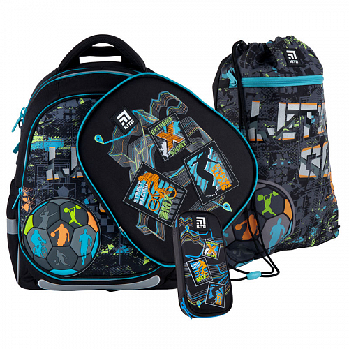 Школьный рюкзак с пеналом и мешком Kite Educations Let's go  SET_K21-700M(2p)-2