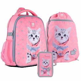 Шкільний ранець з пеналом та мішком Kite Education Studio Pets SET_SP21-555S-2 Шкільний ранець з пеналом та мішком Kite Education Studio Pets SET_SP21-555S-2