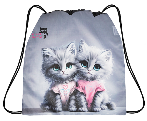 Мішок для змінного взуття для дівчинки з Котиком School Standard MSS-46