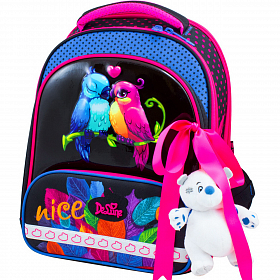Школьный ранец DeLune 9-114+ мешок + пенал + мишка