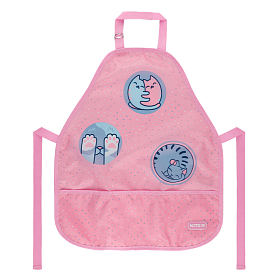 Фартух із нарукавниками для дівчинки рожевий Kite Hugs&Kittens K22-161-1 Фартух із нарукавниками для дівчинки рожевий Kite Hugs&Kittens K22-161-1