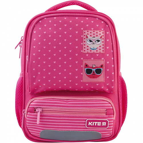 Дитячий рюкзак для дошкільнят для дівчаток рожевий Kite Kids Cool Cats K21-559XS-1