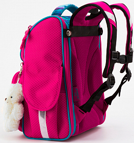 Рюкзак шкільний з ортопедичною спинкою рожевий для дівчинки Winner з щеням 34х26х14 см для 1 класу (2037) Рюкзак шкільний з ортопедичною спинкою рожевий для дівчинки Winner з щеням 34х26х14 см для 1 класу (2037)