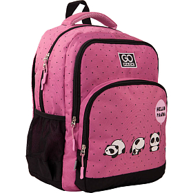 Рюкзак до школи рожевий GoPack Education GO21-113M-2 Hello panda Рюкзак до школи рожевий GoPack Education GO21-113M-2 Hello panda
