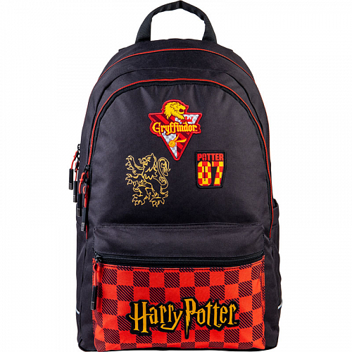 Молодіжний міський рюкзак підлітковий чорний для хлопців Kite Education Harry Potter HP21-2575M-2