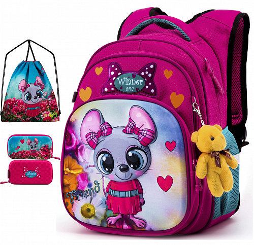 Шкільний рюкзак з пеналом та мішком Winner  R3-221 Шкільний рюкзак з пеналом та мішком Winner  R3-221
