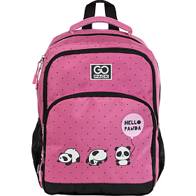 Рюкзак до школи рожевий GoPack Education GO21-113M-2 Hello panda Рюкзак до школи рожевий GoPack Education GO21-113M-2 Hello panda
