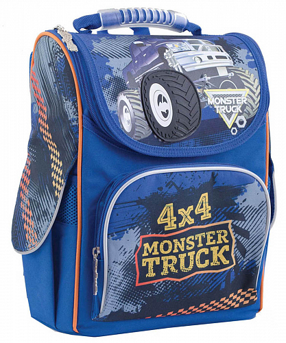 Рюкзак шкільний каркасний 1 Вересня H-11 Monster Truck