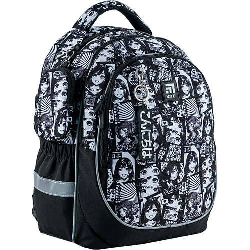 Шкільний рюкзак із ортопедичною спинкою сірий Kite Education Anime K24-700M-5