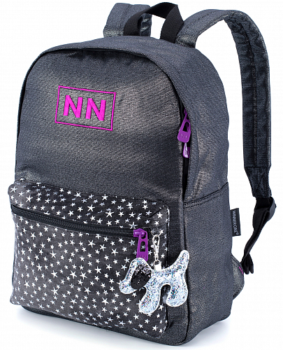 Шкільний молодіжний рюкзак чорний для дівчинки Winner One 161-1 для старшокласників