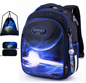 Шкільний ранець з пеналом та мішком Winner  Full 6018 Шкільний ранець з пеналом та мішком Winner  Full 6018