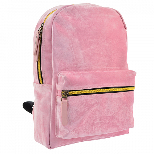 Молодіжний рюкзак підлітковий рожевий для дівчат YES YW-21 Velour Marlin для міста (556900)