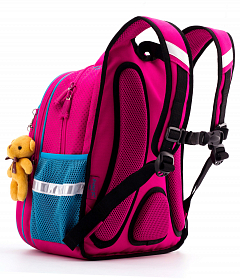 Шкільний рюкзак з ортопедичною спинкою Winner  для дівчинки Сова 38х29х19 см Рожевий в 1 клас (R1-004) Шкільний рюкзак з ортопедичною спинкою Winner  для дівчинки Сова 38х29х19 см Рожевий в 1 клас (R1-004)