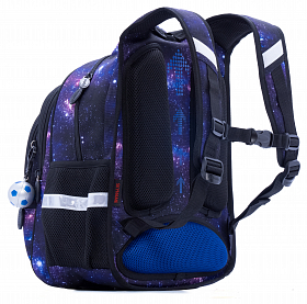 Шкільний рюкзак з ортопедичною спинкою для хлопчика Космос 38х29х19 см фіолетовий для початкової школи Winner  / SkyName R2-180 Шкільний рюкзак з ортопедичною спинкою для хлопчика Космос 38х29х19 см фіолетовий для початкової школи Winner  / SkyName R2-180