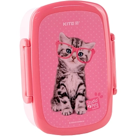 Дитячий ланч-бокс з наповненням Kite для дівчаток до школи Studio Pets SP24-163 750 мл Дитячий ланч-бокс з наповненням Kite для дівчаток до школи Studio Pets SP24-163 750 мл