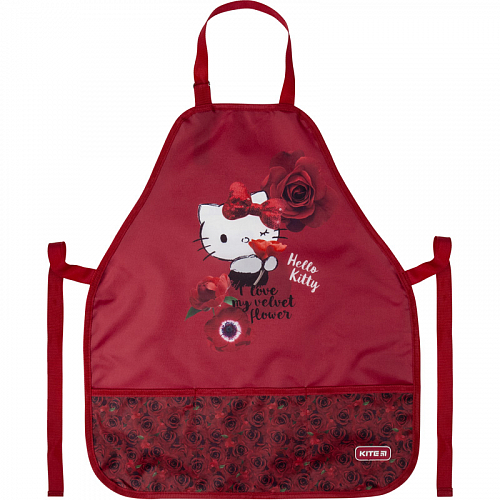 Фартух із нарукавниками для дівчинки бордовий Hello Kitty Kite HK20-161