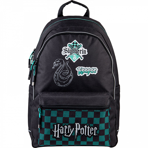 Молодіжний міський рюкзак підлітковий чорний для хлопців Kite Education Harry Potter HP21-2575M-1