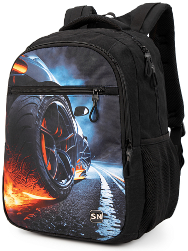 Підлітковий рюкзак з ортопедичною чорною спинкою з usb портом для хлопців Winner / SkyName для студентів (91-30)