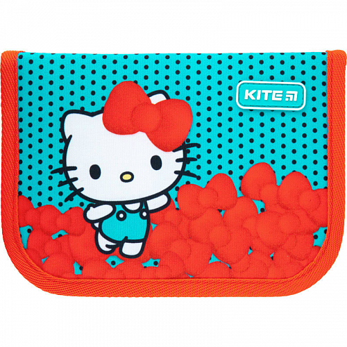 Пенал шкільний для дівчинки бірюзовий Kite Education Hello Kitty HK21-622