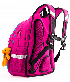 Шкільний рюкзак з ортопедичною спинкою Winner для дівчинки Сова 38х29х16 см Рожевий для початкової школи (R2-161) Шкільний рюкзак з ортопедичною спинкою Winner для дівчинки Сова 38х29х16 см Рожевий для початкової школи (R2-161)