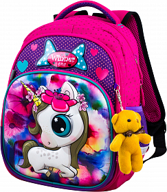 Шкільний рюкзак Winner 1706 + брелок ведмедик Шкільний рюкзак Winner 1706 + брелок ведмедик